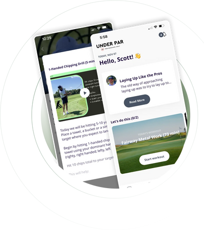 Under Par Golf App to Help Golfers Improve their Golf Game with a Digital Coach